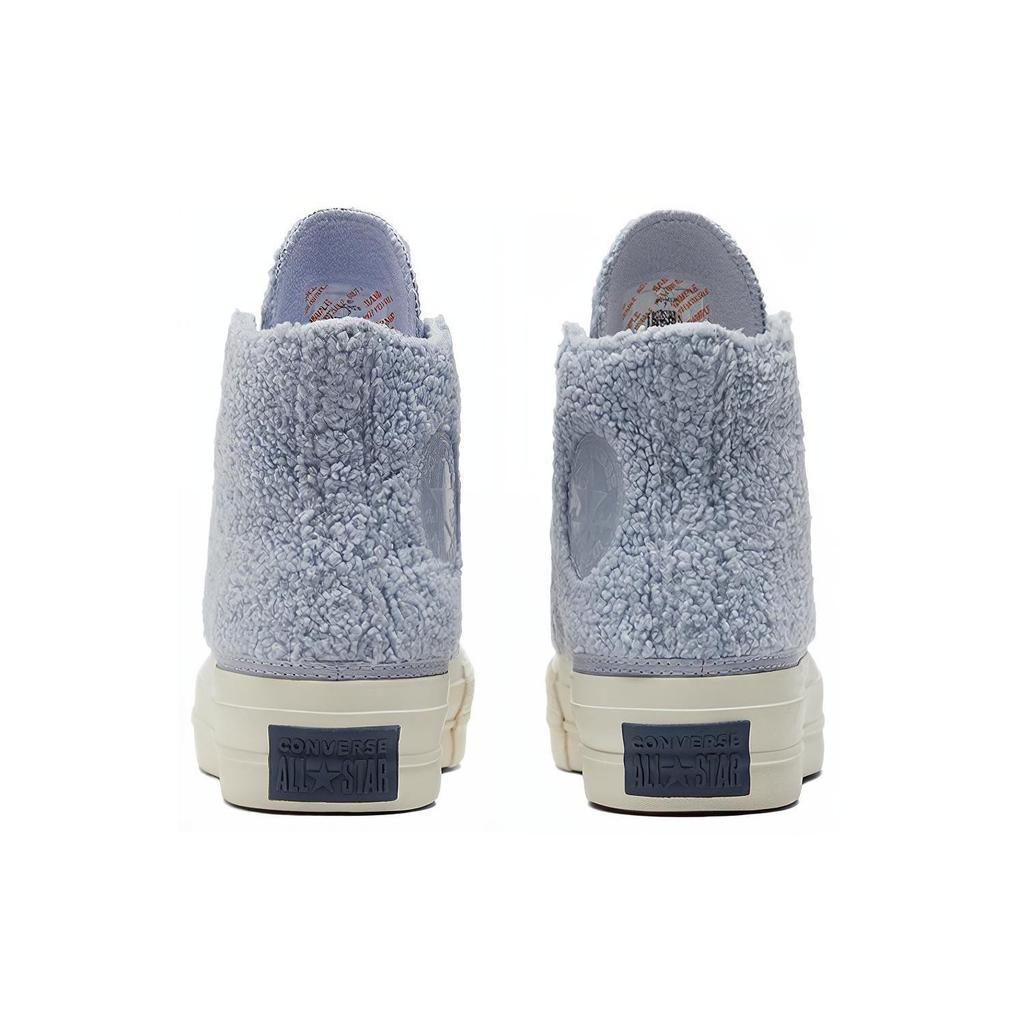Кеды Chuck Taylor All Star Wmns Converse на платформе высокие 'Cozy Sherpa - Ghost' Женские 572240C