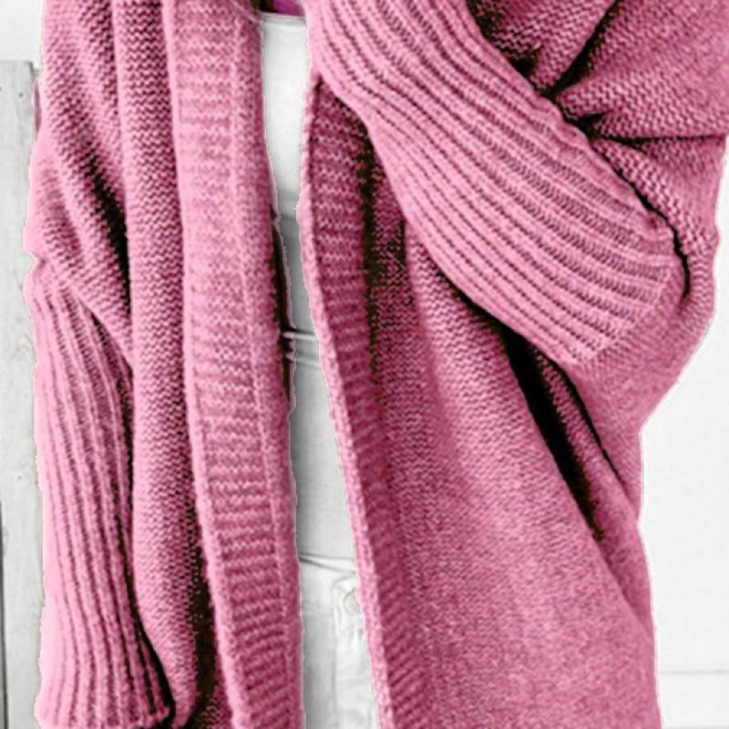 2026 Oversized Hooded Knit Sweater With Batwing Sleeves Soft Acrylic Blend Streetwear Loose Fit