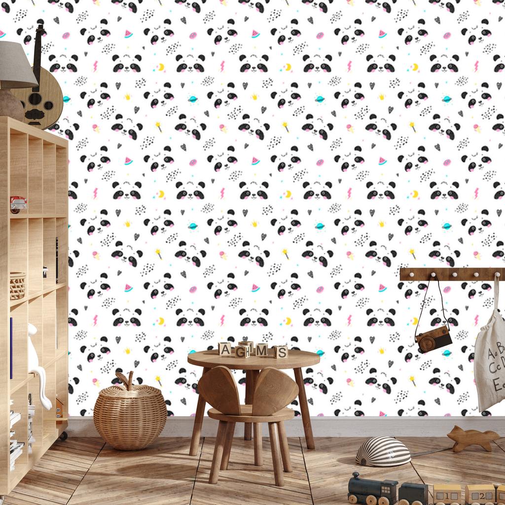 Panda wallpaper for living room and bedroom 50x1000