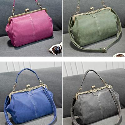 Винтажная женская сумка из полиэстера под нубук Застежка- магнитная Размер сумки 28* 22* 8,5см