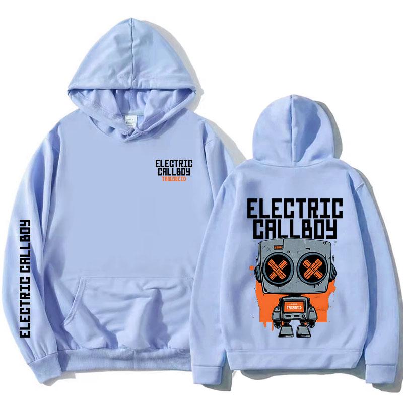 Tanzneid Robot Hoodie ELECTRIC CALLBOY Heavy Mental Style Sweatshirt Long Sleeve Fleece Hooded Pullovers Graphic Merch Unisex jackets Anime Hoodie