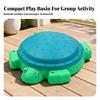 Turtle Play Pool with Lid Outdoor Toy Sturdy for Preschool