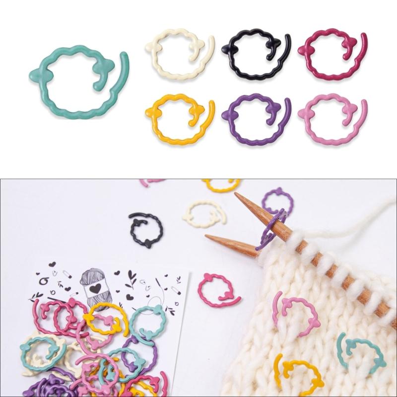 24Pcs Fruit Stitching Markers Crochet Locking Stitching Markers Rings for Knitting Crocheting Weaving Sweater Scarf Hat