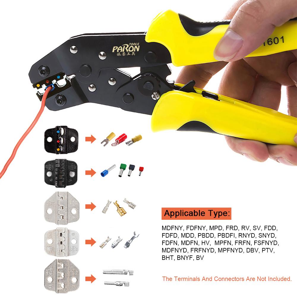 PARON Professional Wire Crimpers Многофункциональные инженерные клещи для обжима клемм с храповым механизмом
