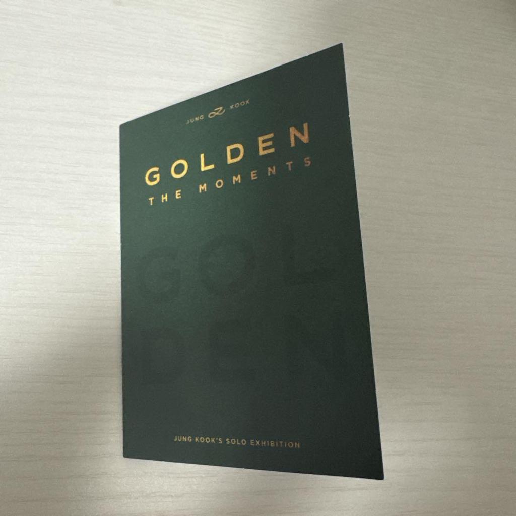 [USED] JUNGKOOK GOLDEN Exhibition Admission Bonus Trading Card