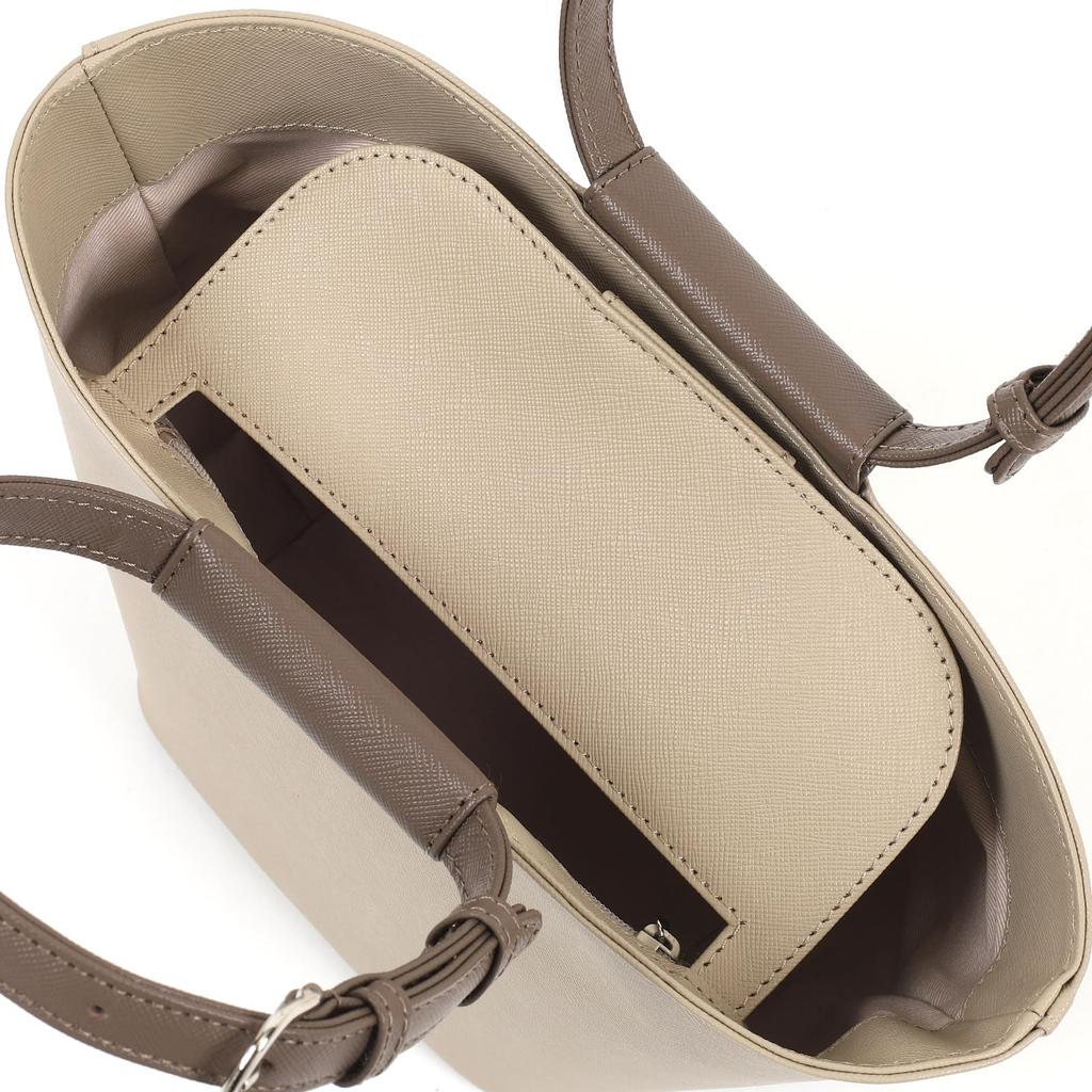 Сумка с ремешком, песочная 52641 [Kitamura] Y-1406, женская, бежевая/какао