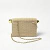 Stylish Silver Crimped Folding Clutch Bag, New Universal Dinner Bag, Premium Metallic Shoulder Messenger Bag.