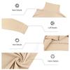 Casual High Neck Long Sleeve Fitted Solid Color Men S Basic T Shirt