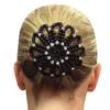Furling Ornament Balle Crochet Elastic Crystal Handmade Pearl Hair Nets Bun Net Hair Bun Headwear