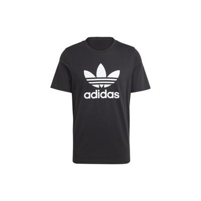 adidas Футболка Adicolor Classics Trefoil черная мужская уличная одежда IA4815
