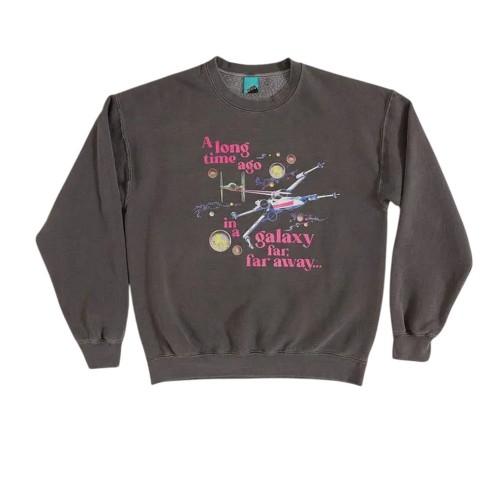 Star Wars Unisex Adult A Long Time Ago In A Galaxy Far Far Away Vintage Washed Sweatshirt