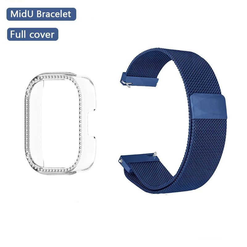 Миланский магнитный ремешок+браслет для Redmi Watch 5 Active Watch5 Lite Браслет TPU Мягкий чехол Защитная пленка