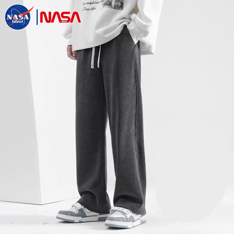 NASA NOAH Men's Corduroy Straight Leg Casual Sweatpants