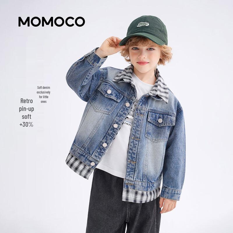 Модная джинсовая куртка для мальчиков Mamimaka