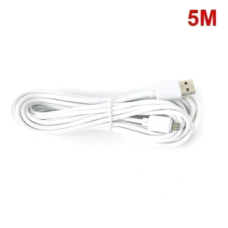 Премиальный сверхдлинный кабель-удлинитель Micro USB для камеры, планшета, SmartTV, Micro USB Male на USB A Male, зарядный шнур, 10/5/3/2/1 м