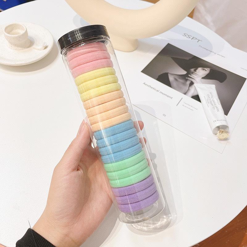 Simple High Elastic Hair Rubber Band Women's High Ponytail Hair Rope Durable Hair Rope All-match Hair Band Headwear