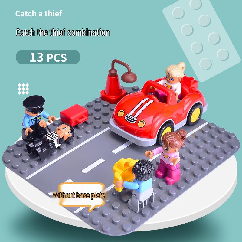 Совместимый набор LEGO DUPLO Парк аттракционов Колесо обозрения с фигурками и животными
