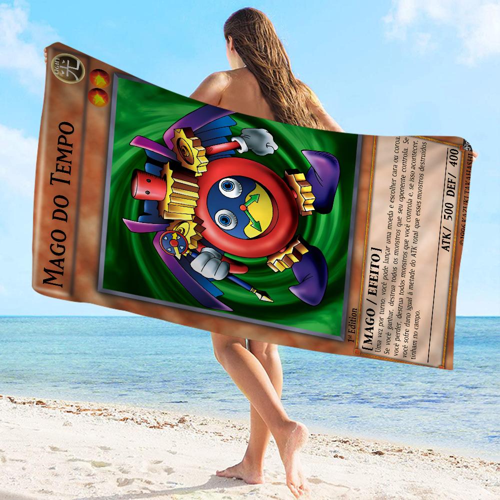Yu-Gi-Oh КАРТА МОНСТРА Полотенце Микрофибра Пляжное полотенце Впитывающее Быстросохнущее Мягкое Полотенце для йоги, плавания, курорта, альпинизма