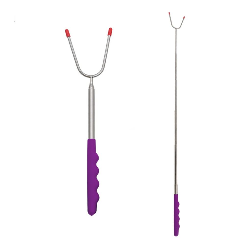 Нержавеющая сталь принадлежности для кемпинга шампуры для барбекю инструменты для барбекю палочки для жарки телескопические вилки для барбекю