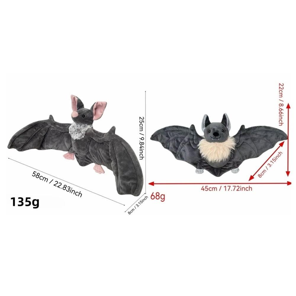 Fluffy Halloween Stuffed Animal PP Cotton Home Decor Ornament Adorable Big Wing Bat Daily