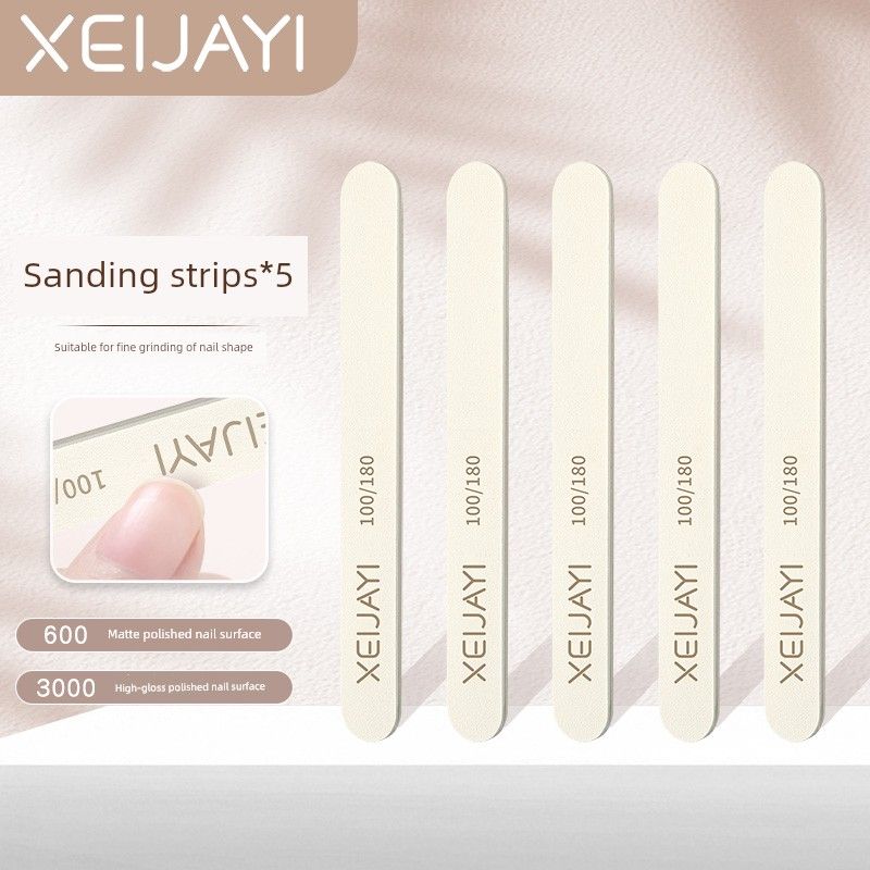 Set for Opening a Nail Salon: a New Nail Experience That Includes Nail Removal, Polishing, Shaping, and Buffing. Convenient and Quick Nail File Set