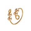 Resizable -anxiety Ring With Beads Rotate Rings Trendy Jewelry