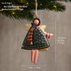 Европейский и американский ретро жестяной ornament Девочка для Рождественской елки: Железный ангел, подвеска, ручная роспись