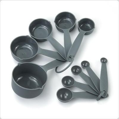 Набор из 10 радужных мерных чашек и ложек со шкалой - Кухонная утварь для выпечки