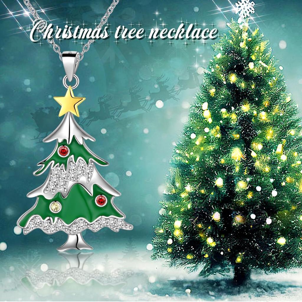 Модное Изысканное Ожерелье с Подвеской в виде Звезды для Рождественской Елки для Женщин, Милое и Симпатичное, Праздничные Аксессуары для Рождества