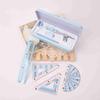 Blue/Pink Compass Ruler Set 160 * 65mm Tool Set Durable Geometry Drawing Kit  Math Learning