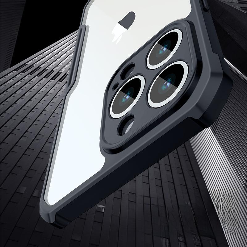 Xundi Тонкий прозрачный противоударный чехол для iPhone 15 Pro/14 Pro Max с защитой воздушной подушкой