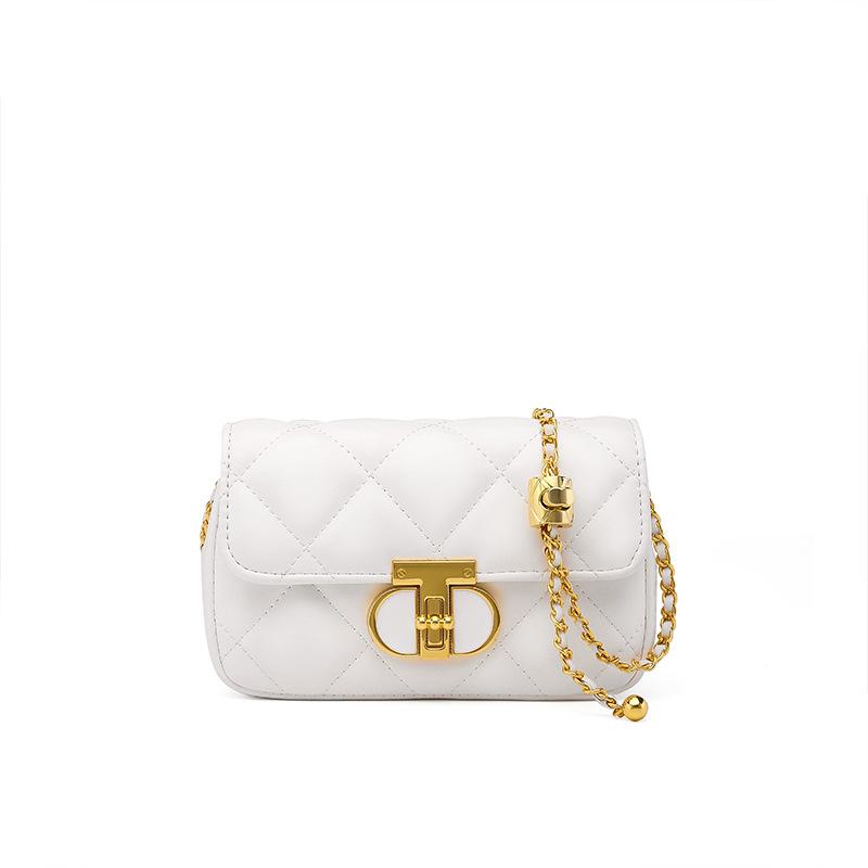 Сумка Niche Underarm Bag Dating Commuter Bag All Match Diamond Check Bag Simple Chain Crossbody Bag Woman