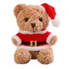 Cute Teddy Bear Doll Transformed Into Santa Claus Couple Bear Doll Plush Toy Christmas Gift