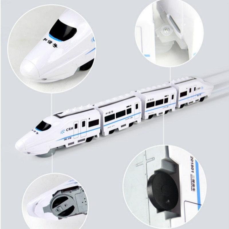 Simulation of High-speed Rail Train Electric Sound Light Small Train Model Boys and Girls Children's Toys