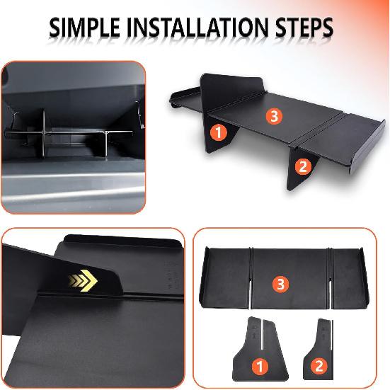 Органайзер-разделитель для перчаточного ящика, улучшенный, для Ford Bronco Sport 2025-2024, аксессуары, органайзер для перчаточного ящика автомобиля, разделение пространства, ABS, классификация хранения