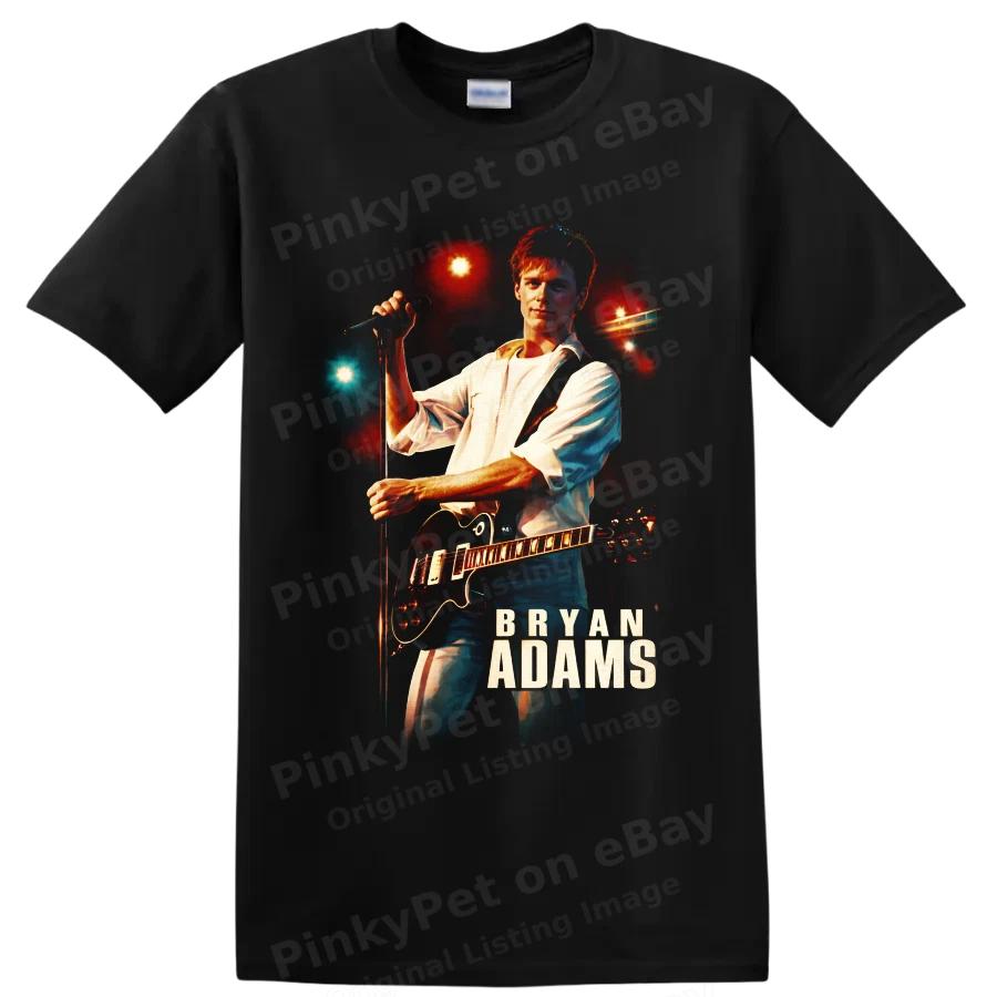 Bryan Adams Rock Guitarist Concert T Shirt Vintage Stage Performance Tee Gift