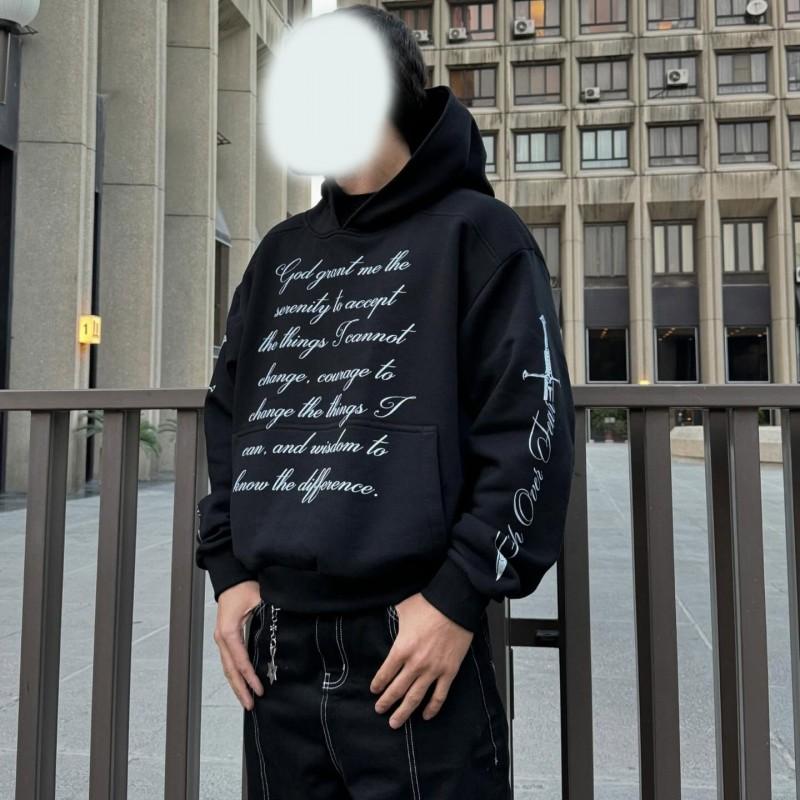 Unisex Oversized Hooded Sweatshirt With Letter Print Streetwear Style Fall Winter 2025
