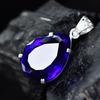 63 Ct Lab Created Blue Tanzanite Pendant 925 Sterling Silver Gemstone Certified My.pd-133-k