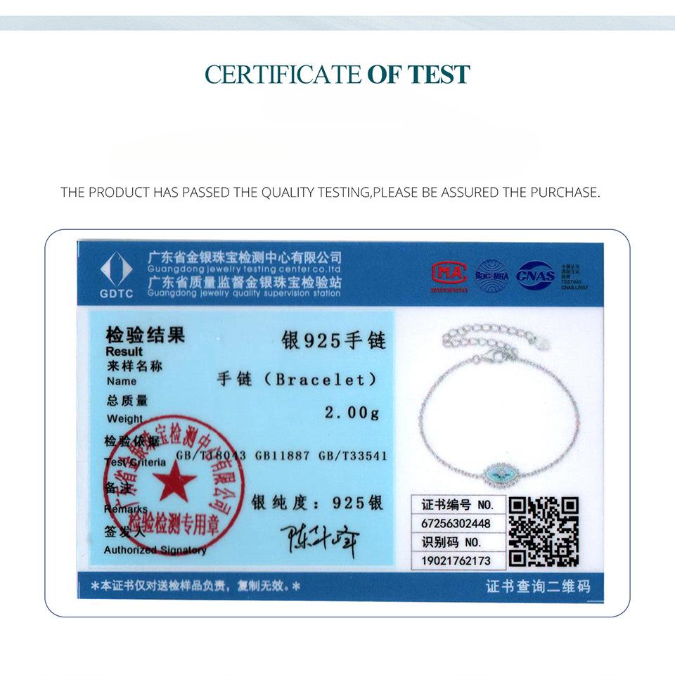 Трансграничный браслет из стерлингового серебра 925 пробы с манго и глазом дьявола для женщин, нишевая модная бижутерия высокого класса в стиле Nis