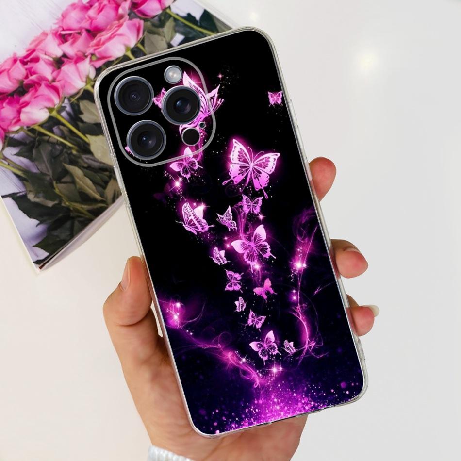 Fashion Elegant Phone Case For iPhone 15 Pro Max iPhone15 Soft Silicone TPU Back Cover Bumper For iPhone 15 15Pro 5G 2023