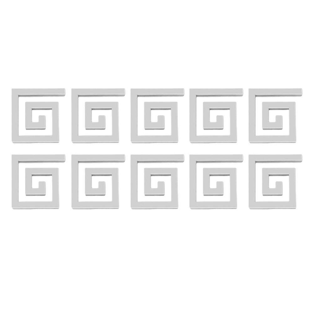 10 шт. 3D Зеркальные Наклейки на Стену DIY 10x10/5x5/16x16 см Акриловые Зеркальные Наклейки Дизайн Интерьера
