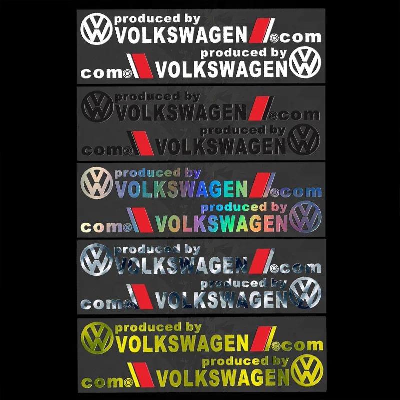 Для VOLKSWAGEN VW Светоотражающие Лазерные Наклейки на Лобовое Стекло Автомобиля Декали на Кузов для Volkswagen Passat Tiguan Bora Jetta CC Beetle Sc