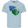 Curled Solomon Islands Flag Day Football Unisexs Light Cotton TShirt