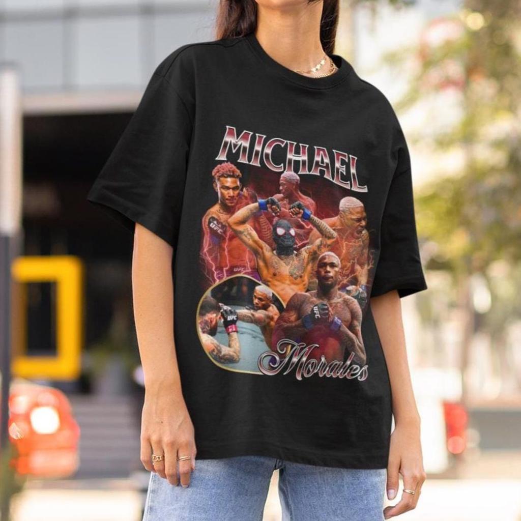 Michael Morales UFC Shirt Retro 90s ufc Shirt Graphic Style T-Shirt fighter tshirt Vintage Oversized Sport Tee Retro MMA Bootleg Gift MMA