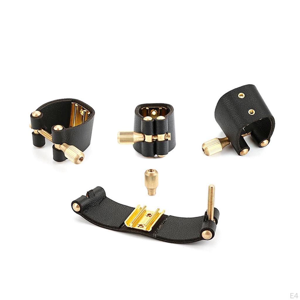 Мундштук для альт-саксофона из искусственной кожи, крепеж, аксессуар для саксофона, кларнета