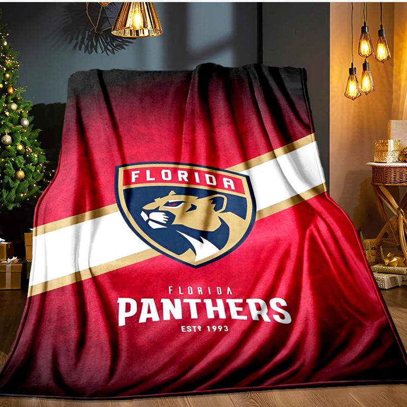 Panthers Team Spirit Blanket Flannel Throw for Sofa, Indoor, Camping, Living Room, Office, Chair, And Bed Soft Birthday Gift