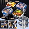 Stainless Steel Fresh-keeping Box Thickened Sealed Microwave Small Anti-drip Handle Cooker With Lunch Square Box Induction