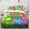 3D Print My Game Singing Monsters Bedding Sets Comforter Quilt Bed Cover Duvet Cover Pillow Case 2-3 Pieces Sets Kids Adult Size