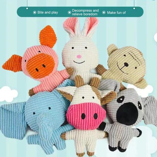 Игрушка для жевания собак и кошек, пищащая интерактивная игрушка для домашних животных с хрустящей бумагой, снимающая скуку и стресс, плюшевая игрушка для животных, прорезывающихся зубов, чистящая игрушка, товары для животных