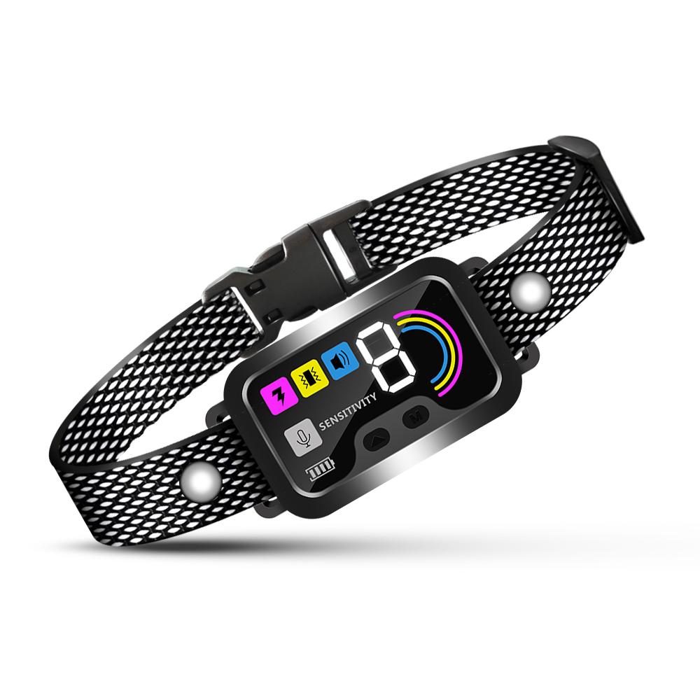 Устройство для дрессировки собак, ошейник из коры для собак, цветной экран, интеллектуальный дрессировщик собак, водонепроницаемый IP67